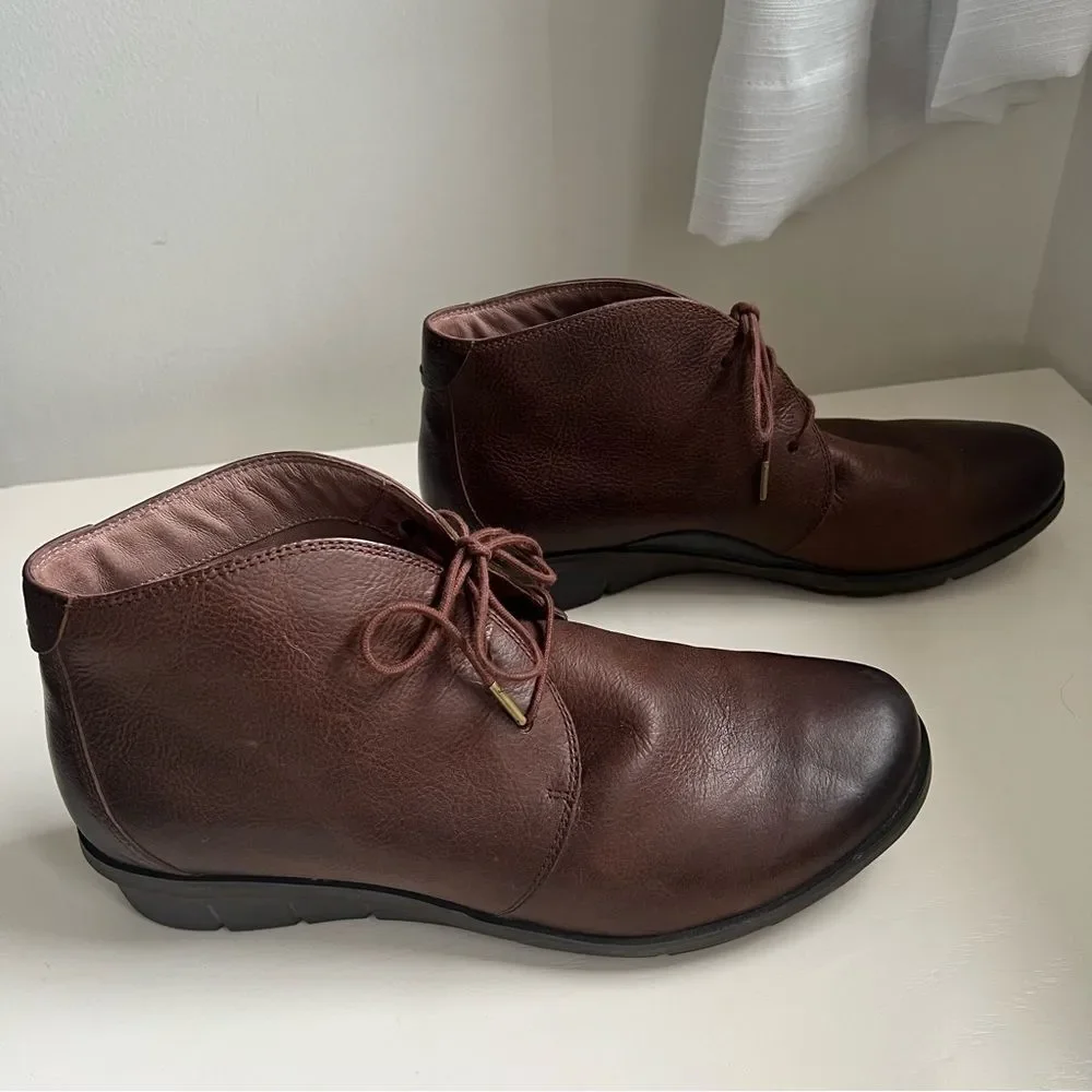 Dansko Joy Boot Ankle Bootie Brown Leather Size 11.5 Comfort